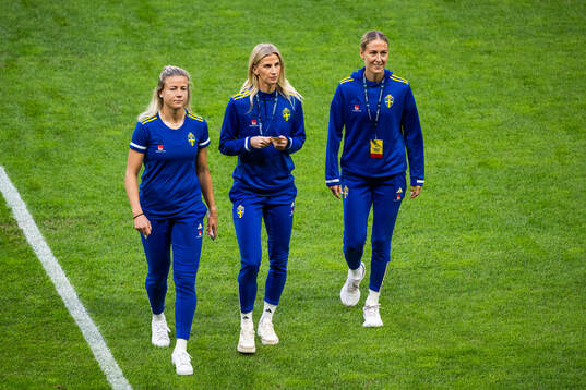 Hanna Glas, Sofia Jakobsson and Emma Kullberg of Sweden
