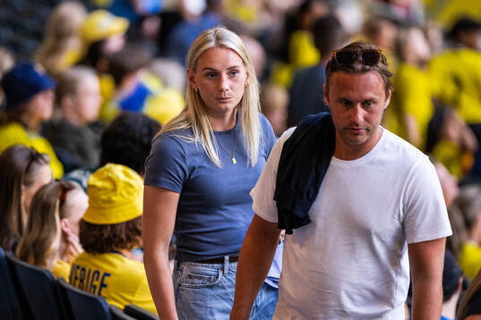 Stina Blackstenius of Sweden in the stands