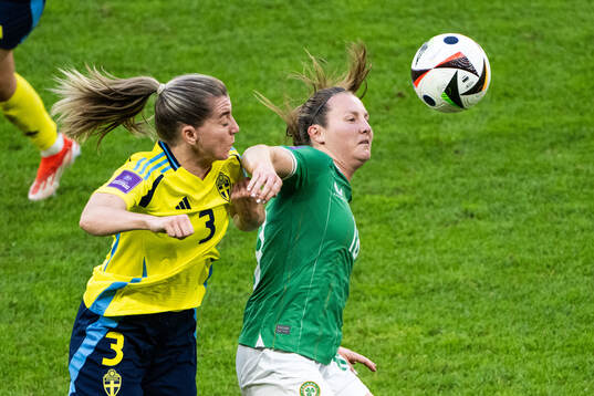 Linda Sembrant of Sweden and Kyra Carusa of Republic of