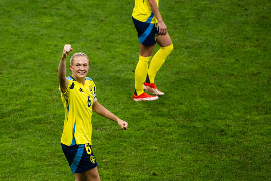 Magdalena Eriksson of Sweden celebrates