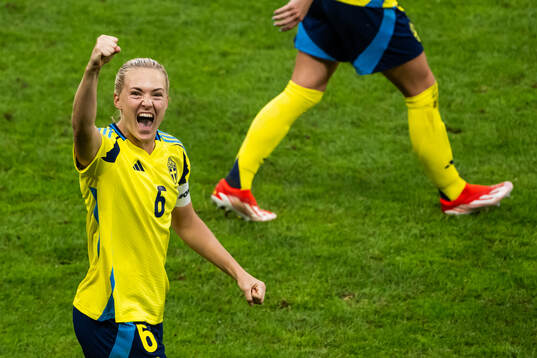 Magdalena Eriksson of Sweden celebrates