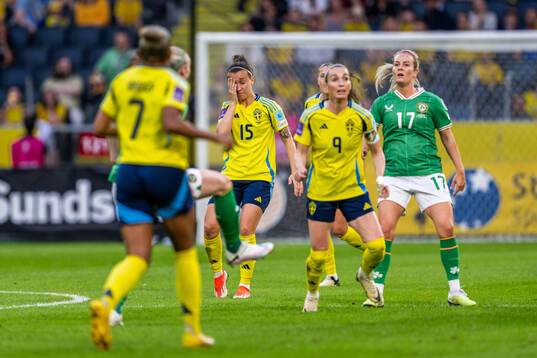 Julia Zigotti Olme of Sweden in pain