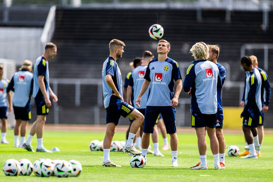 Carl Starfelt of the Swedish men's national football team