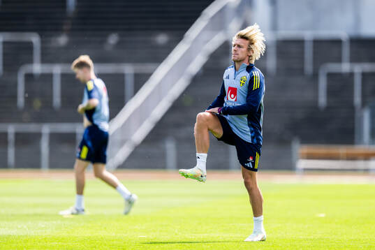 Emil Forsberg of the Swedish men's national football team