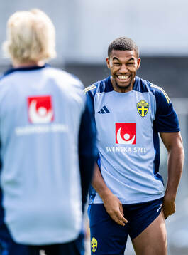 Isak Hien of the Swedish men's national football team
