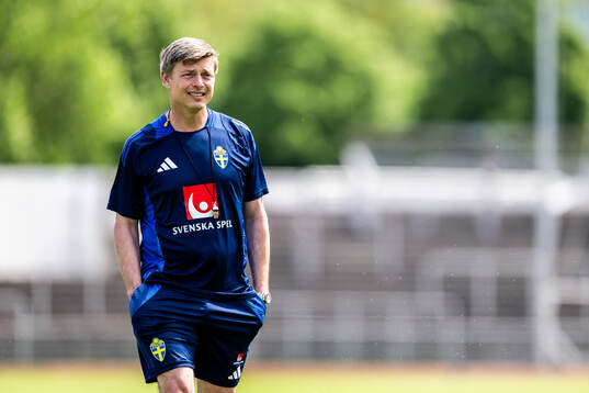 Head coach Jon Dahl Tomasson of the Swedish men's national