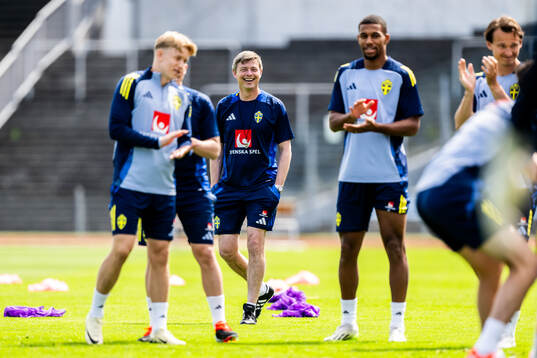 Head coach Jon Dahl Tomasson of the Swedish men's national