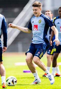 Emil Holm of the Swedish men's national football team