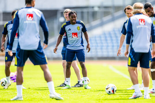 Anthony Elanga of the Swedish men's national football team