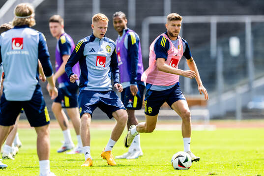 Hugo Larsson and Anton Salétros of the Swedish men's