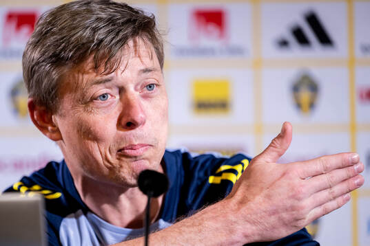 Head coach Jon Dahl Tomasson of the Swedish national