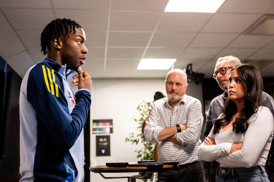 Anthony Elanga of the Swedish national football team at a