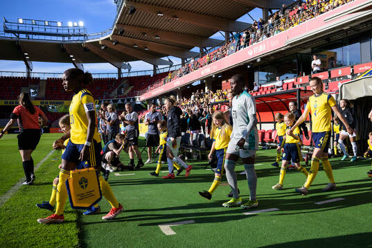 Players of Sweden and Germany
