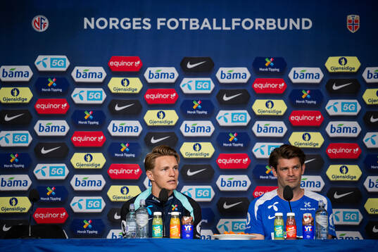 Martin Ødegaard and Morten Morisbak Skjønsberg, press