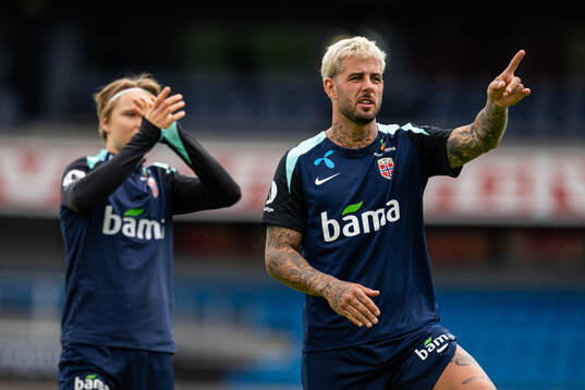 Aron Dønnum of the Norwegian national football team