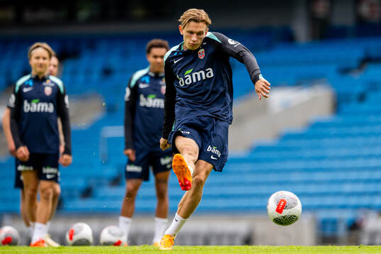 Marcus Holmgren Pedersen of the Norwegian national football