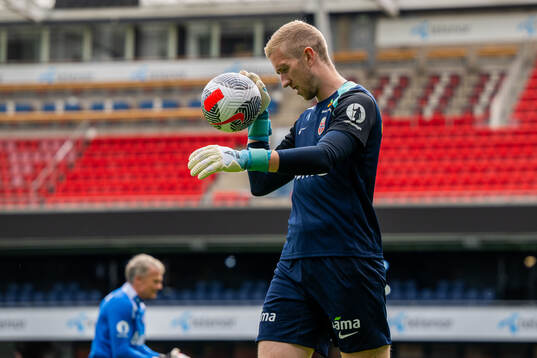 Goalkeeper Egil Selvik of the Norwegian national football