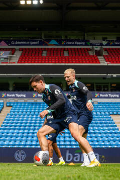 Hugo Vetlesen and Andreas Hanche-Olsen of the Norwegian