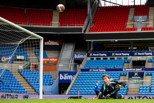 Goalkeeper Mathias Dyngeland of the Norwegian national