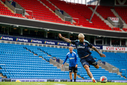 Aron Dønnum of the Norwegian national football team