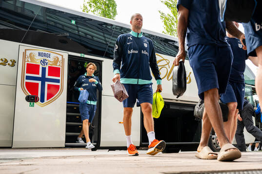 Goalkeeper Ørjan Håskjold Nyland of the Norwegian