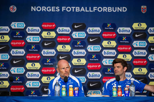 Ståle Solbakken, head coach, and Morten Morisbak