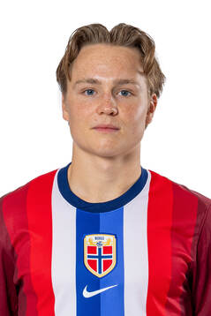 Andreas Schjelderup of the Norwegian national football team