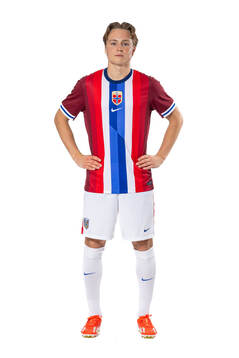Andreas Schjelderup of the Norwegian national football team