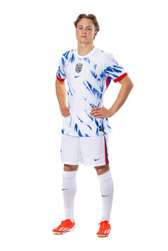 Andreas Schjelderup of the Norwegian national football team