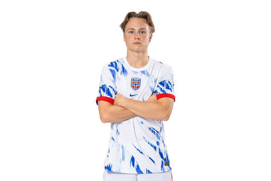 Andreas Schjelderup of the Norwegian national football team