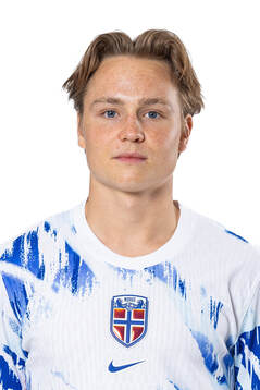 Andreas Schjelderup of the Norwegian national football team