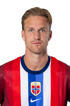 Erik Botheim of the Norwegian national football team poses