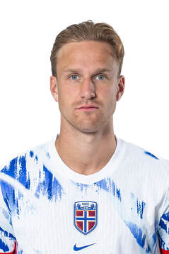 Erik Botheim of the Norwegian national football team poses
