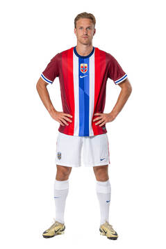 Erik Botheim of the Norwegian national football team poses