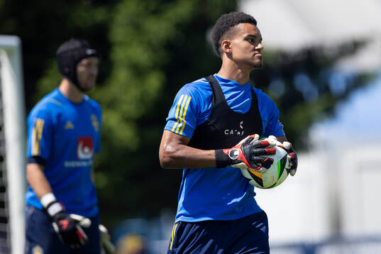 Oliver Dovin of the Swedish under-21 national football team