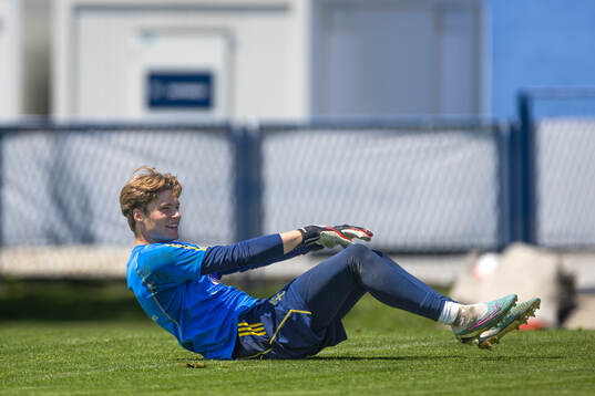 Filip Sidklev of the Swedish under-21 national football team