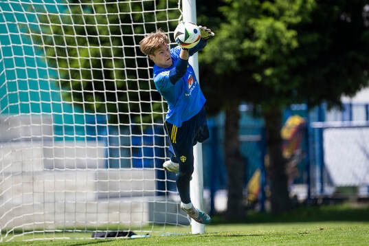 Filip Sidklev of the Swedish under-21 national football team