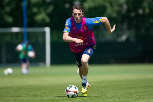 Noah Persson of the Swedish under-21 national football team