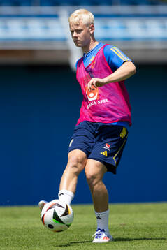 Otto Rosengren of the Swedish under-21 national football