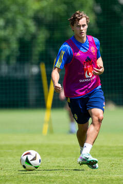 Hampus Skoglund of the Swedish under-21 national football