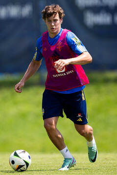 Hampus Skoglund of the Swedish under-21 national football