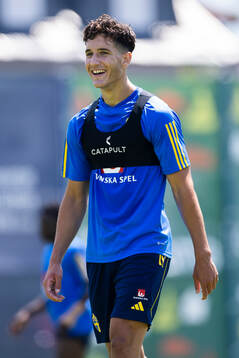 Deniz Gul of the Swedish under-21 national football team