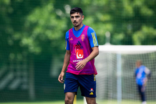 Aimar Sher of the Swedish under-21 national football team