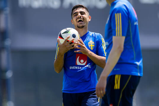 Aimar Sher of the Swedish under-21 national football team
