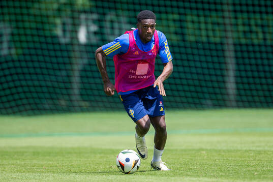 Josafat Mendes of the Swedish under-21 national football