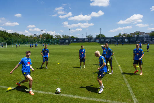 Players of the Swedish under-21 national football team