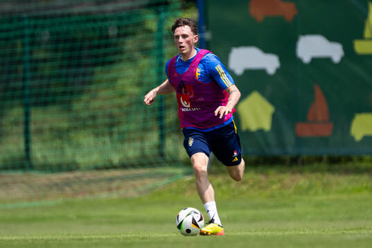 Noah Persson of the Swedish under-21 national football team