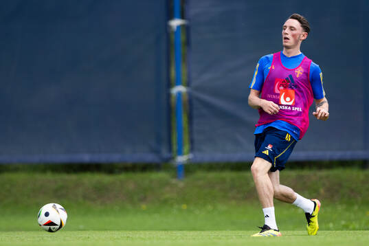 Noah Persson of the Swedish under-21 national football team