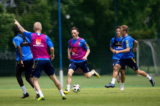 Noah Persson of the Swedish under-21 national football team
