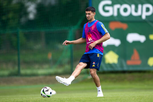 Emin Hasic of the Swedish under-21 national football team